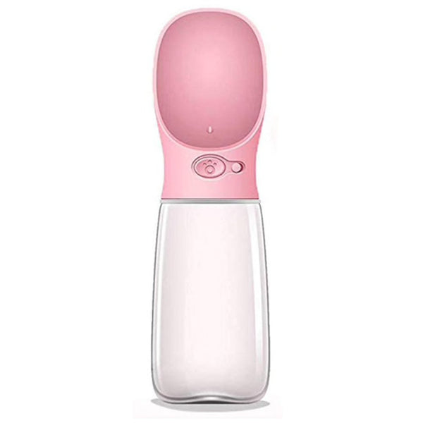 Gourde pour Chien rose 550ml – grand format pour une hydratation prolongée