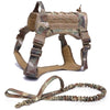 Harnais Tactique Anti-Traction camouflage avec laisse assortie