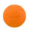 Frisbee pour chien orange souple, idéal pour le lancer et la mastication