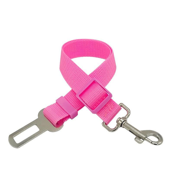 Ceinture de Sécurité pour Chien rose pour transport sécurisé