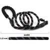 Laisse pour Chien Indestructible noire avec dimensions 1m50 et 1.2cm