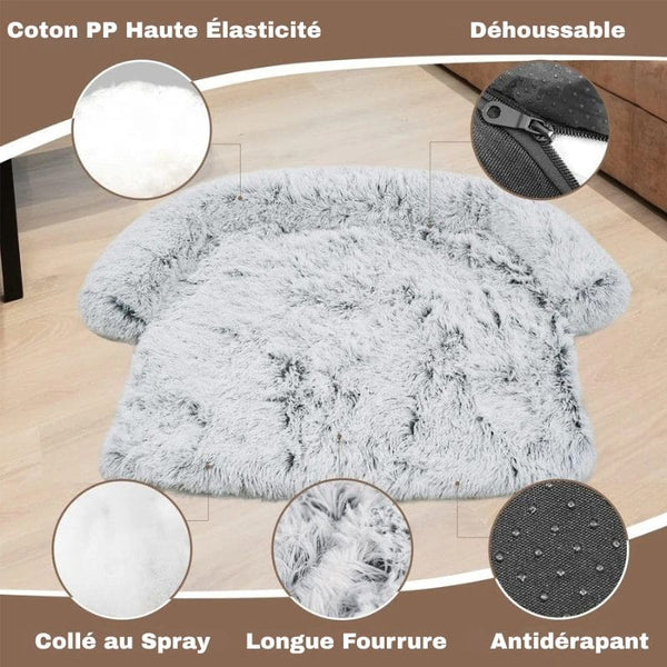 Caractéristiques du Coussin Chien Déhoussable pour Canapé : douceur, déhoussable, antidérapant.