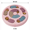Gamelle anti-glouton rose - dimensions 24 cm x 3 cm