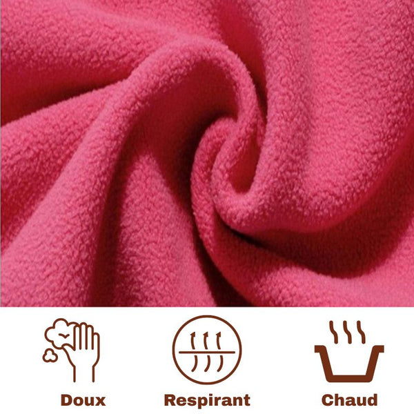 Tissu polaire rose du Sweat Polaire pour Chien avec pictogrammes : Doux, Respirant, Chaud