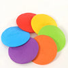 Ensemble de frisbees pour chien multicolores (rouge, bleu, violet, orange, vert, jaune)