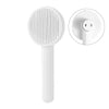 Brosse pour chat poil long blanche avec poils métalliques souples - Toutou Love