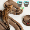 Chat Bengal jouant avec un Griffoir Magique Chat géant composé de plusieurs modules assemblés - Toutou Love