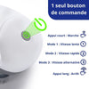 Fonctionnement du masseur pour chat avec modes de vitesse lente, rapide et alternative - Toutou Love