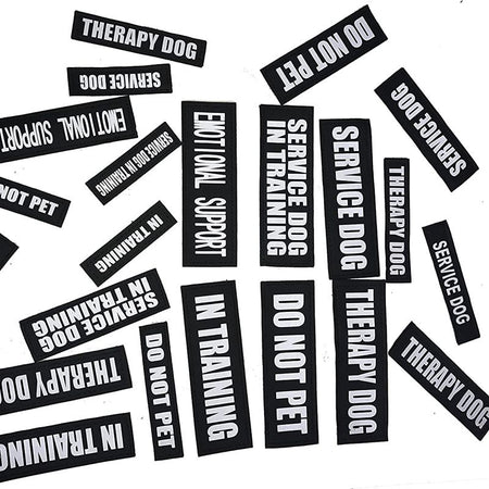 Ensemble d’étiquettes personnalisées pour harnais avec différents textes comme