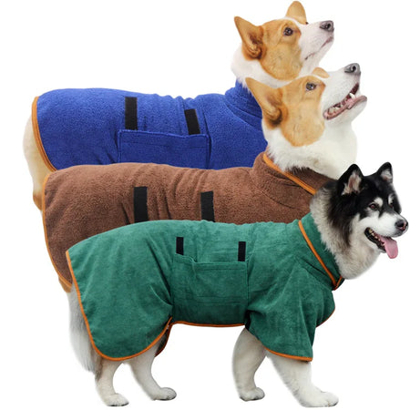 Peignoir pour chien - Trois tailles et couleurs différentes