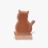 Brosse murale pour chat marron, parfaite pour enlever les poils morts - Toutou Love