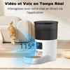 Distributeur de Croquettes pour Chat avec vision grand angle 115° et interaction en temps réel - Toutou Love