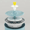 Fontaine pour chat design fleur avec message en français sur la sécurité - Toutou Love