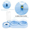 Gamelle pour chat surélevée avec démonstration du principe de siphon pour le débit d’eau - Toutou Love