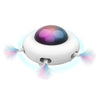 Jouet automatique pour chat blanc avec dôme lumineux et plumes multicolores - Toutou Love