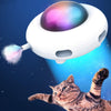 Jouet automatique pour chat projeté dans l’espace avec un félin qui bondit - Toutou Love