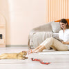 Chat intrigué par un jouet serpent pour chat dans un salon moderne - Toutou Love