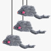 Lot de trois jouets souris suspendus – Jouet Souris Pour Chat x3 - Toutou Love