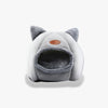 Vue frontale de la Niche Chat Intérieur Igloo Chat vide sur fond blanc - Toutou Love