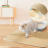 Tapis de Litière pour Chat beige avec structure alvéolée, efficace pour retenir les grains de litière - Toutou Love
